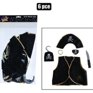 Dress up set pirate 6pc