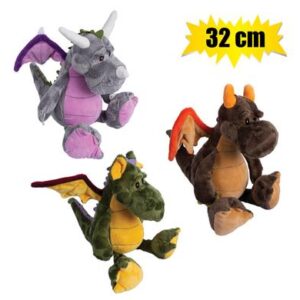 Plush dragon asstd diaz 32cm