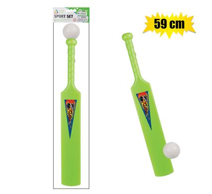 Cricket-bat pl w/ball 59cm