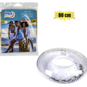 Aquanautics swim ring glitter 2tone 80cm
