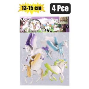 Animals unicorn 4pc 13-15cm