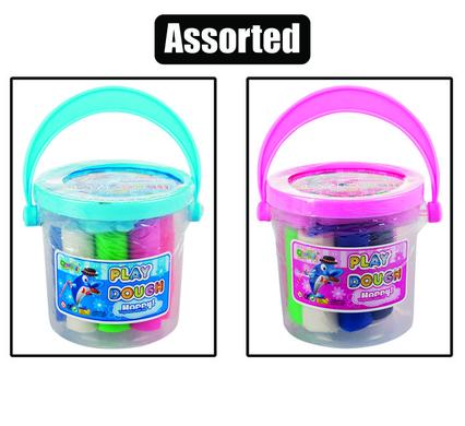 Edu play dough in bucket asstd