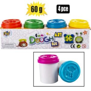 Edu play dough 60g 4pc
