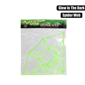 Novelty glow in the dark spider web
