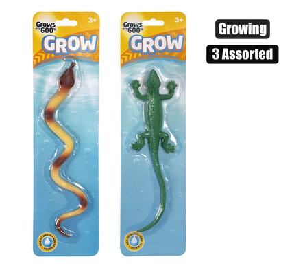 Novelty growing reptiles