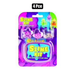 Novelty slime diy w/accessories 4pc