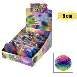 Novelty sensory fidget flexi rainbow 9cm