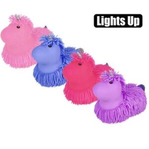 Novelty prickly unicorn flashing 24cm