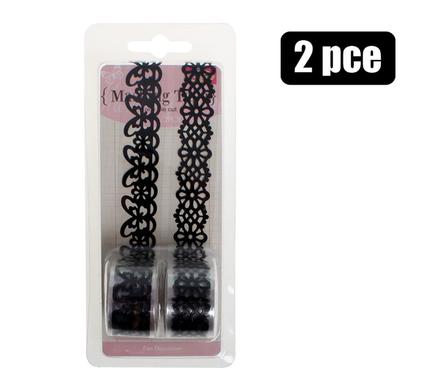 Sticker decorative tape 2pce 2cmx1.5m