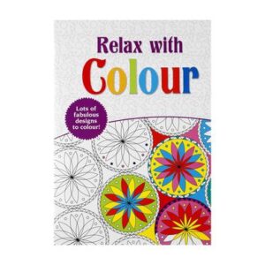 Book colouring relax with colour