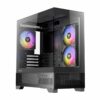 Antec CX500M Micro-ATX | ITX RGB Mini-Tower Gaming Chassis Type-C - Black