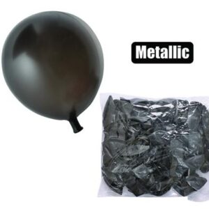 Balloons helium 1pc metallic black f-01