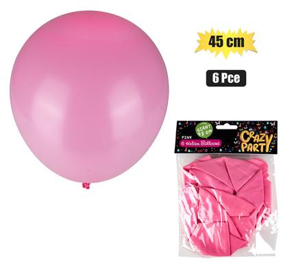 Balloons giant 6pc pink f-02