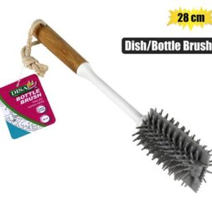 Dish/bottle brush rubber bristle 28cm