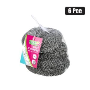 Scourer balls steel 6pc 13g