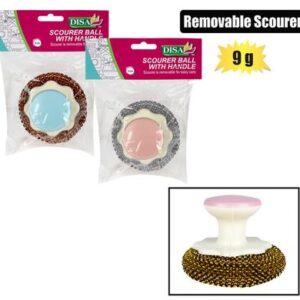 Scourer ball w/handle 9g