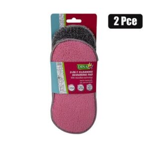 Scourer microfibre 2-pack