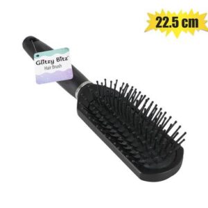 Hair brush black paddle 22.5cm