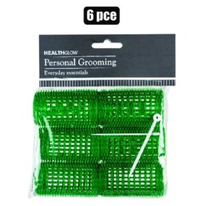 Hair curlers pl 6pc large green