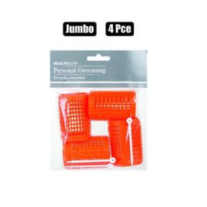 Hair curlers pl 4pc jumbo orange