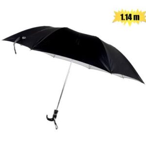 Umbrella gents foldup blk 1.14m dia