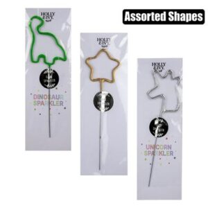 Candle birthday sparkles asstd shapes