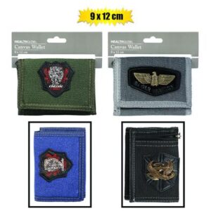 Wallet canvas asstd 9x12cm