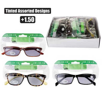 Reading glass tinted asst strenght:+1.5