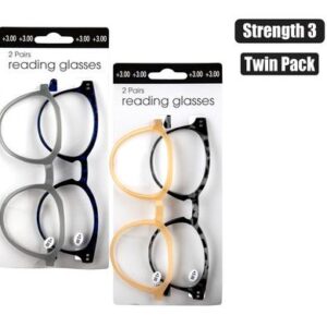 Reading glass twin packs strngth:3