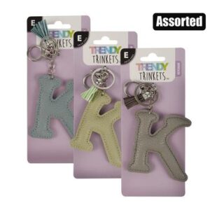 Keychain alpha faux-leather k