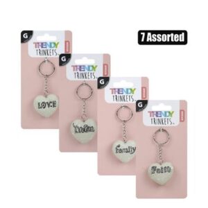 Keychain poly heart inspirational