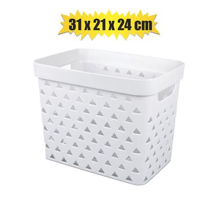 Basket pl triangle pattern 31x21x24cm