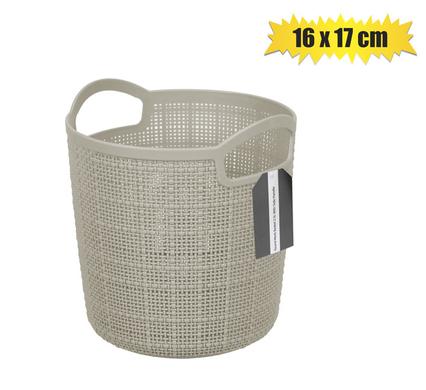 Basket pl mesh design round 16x17cm 2,5l