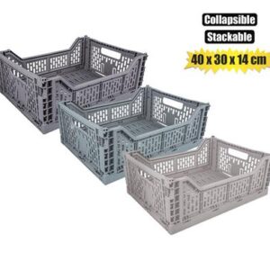 Basket pl collapsible 15l 40x30x14cm