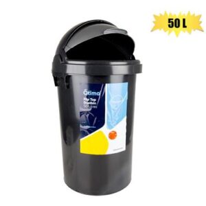Wastepaper bin lift top 50l