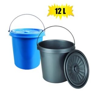 Bucket pl 12l w/lid