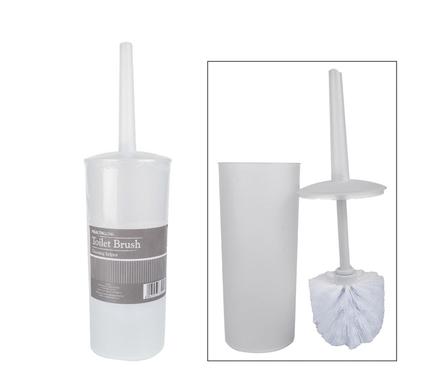 Toilet brush in holder