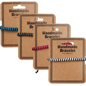 Jewellery bracelet leather thin asstd