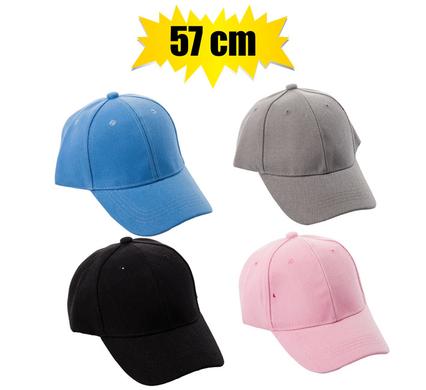 Hat cotton peak asstd 57cm