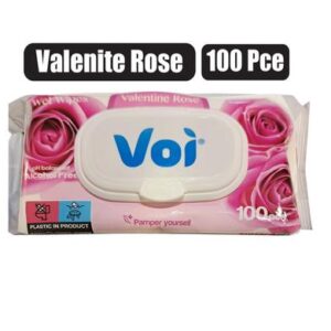 Voi wet-wipes 100pc valentine rose