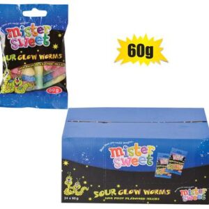 Sweet gummy ms mini sourworms 60g (th)